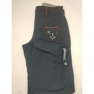 3 In 1 Cargo Pants Shorts Capri Womens‎  Sz 7 Convertible Zip Off Blue Hiking